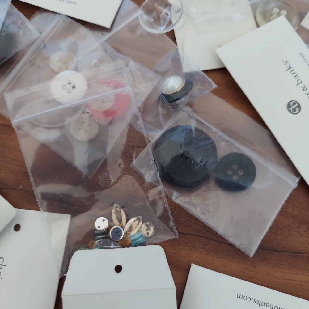 Replacement Buttons Variety Shapes Colors Sizes